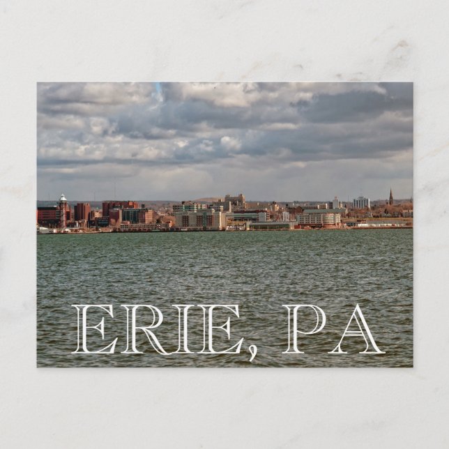 Erie PA Postkarte (Vorderseite)