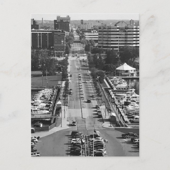 "Erie, Pa. Street View" Postkarte (Vorderseite)