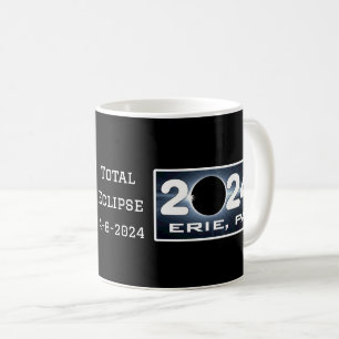 Erie Pennsylvania Eclipse April 2024 Total Solar Kaffeetasse