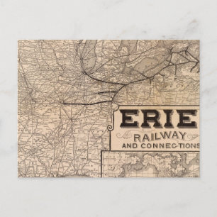 Erie Railway and connections Postkarte