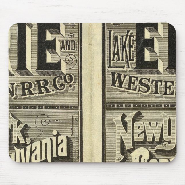 Erie- und Western-Bahn Mousepad (Vorne)