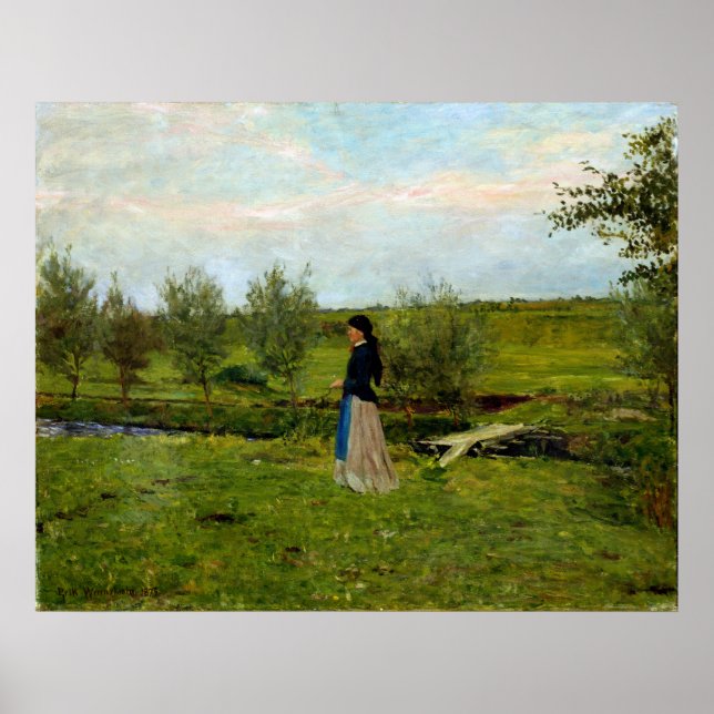 Erik Werenskiold Abend bei Pipping Poster (Vorne)