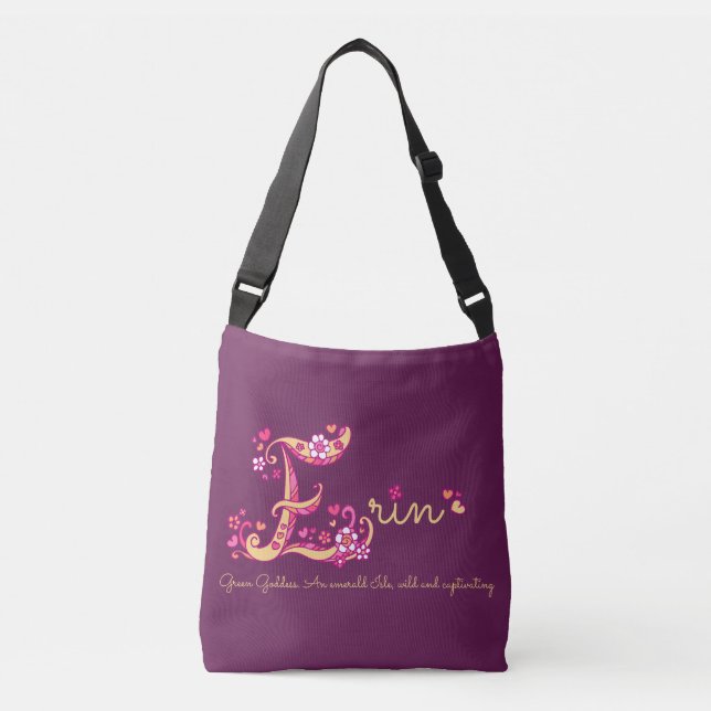 Erin E Monogramm Art und Name, Tasche (Vorderseite)