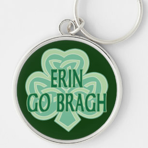 Erin gehen Bragh Celtic-Knoten Schlüsselanhänger