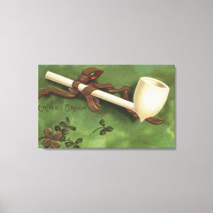 Erin gehen Bragh, Elfenbein-Rohr Leinwanddruck