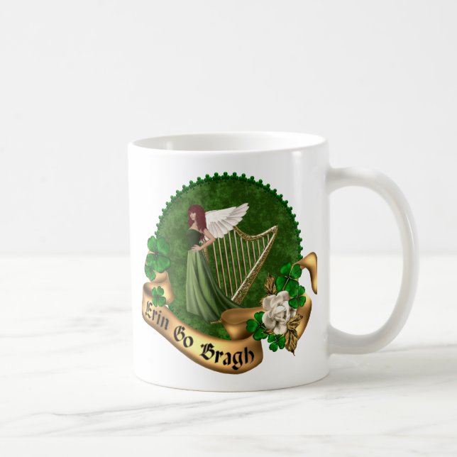Erin gehen Bragh Iren Kaffeetasse (Rechts)