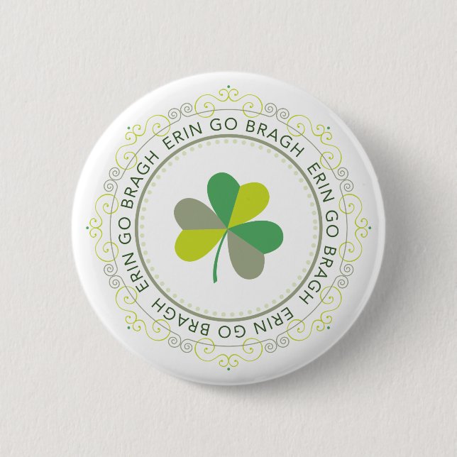 Erin gehen Bragh, Irland für immer Button (Vorderseite)