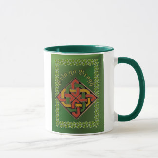 Erin gehen Bragh keltisches Kreuz FetteFraD Tasse