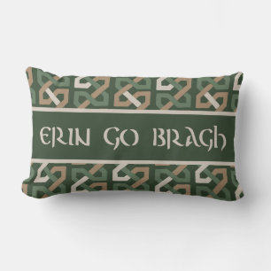 Erin geht Bragh Irish Knot Pattern Lendenkissen