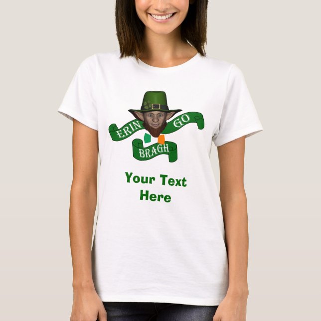 Erin geht mit St. Patrick's Day T-Shirt (Vorderseite)