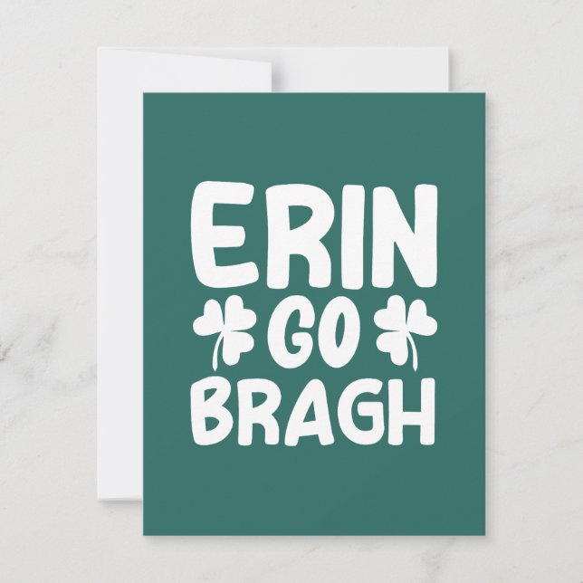 Erin Go Bragh-60850 RSVP Karte (Vorderseite)