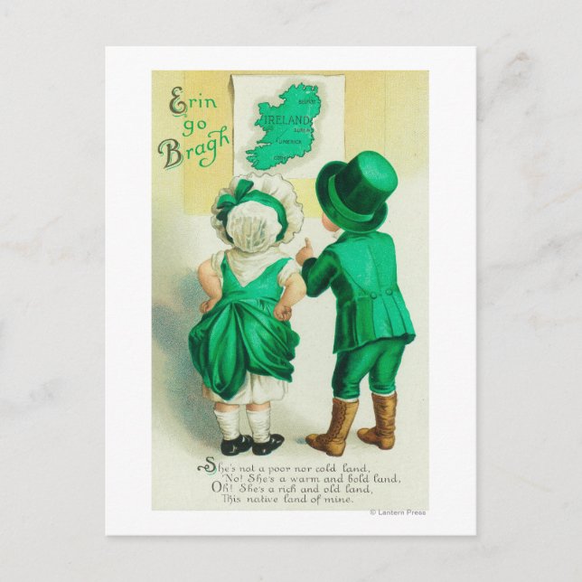 Erin Go Bragh Couple - Irland Karte ansehen (Vorderseite)