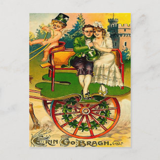 Erin Go Bragh - Irish Couple St. Patrick's Day Postkarte