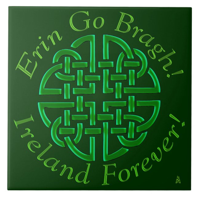 Erin Go Bragh! Nein! (Keramikfliese) Fliese (Vorderseite)