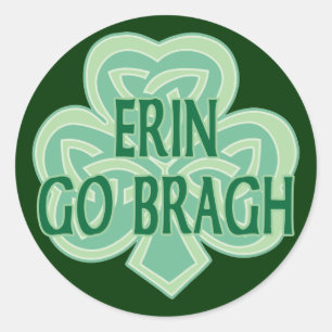 Erin Go Bragh Runder Aufkleber