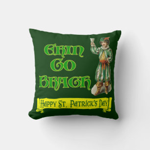 Erin Go Gragh Happy St. Patrick's Day Pillow Kissen