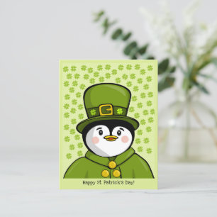 Erin go Pinguin Postcard Postkarte