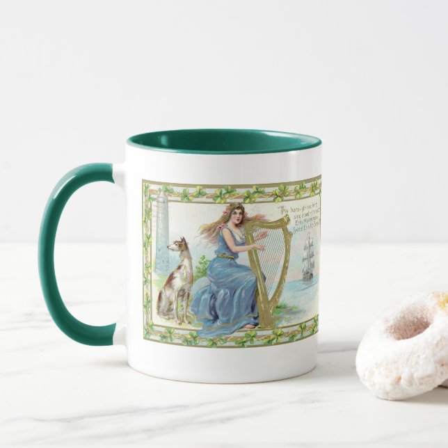 Erin Mavourneen St. Patrick's Day Tasse (Mit Donut)