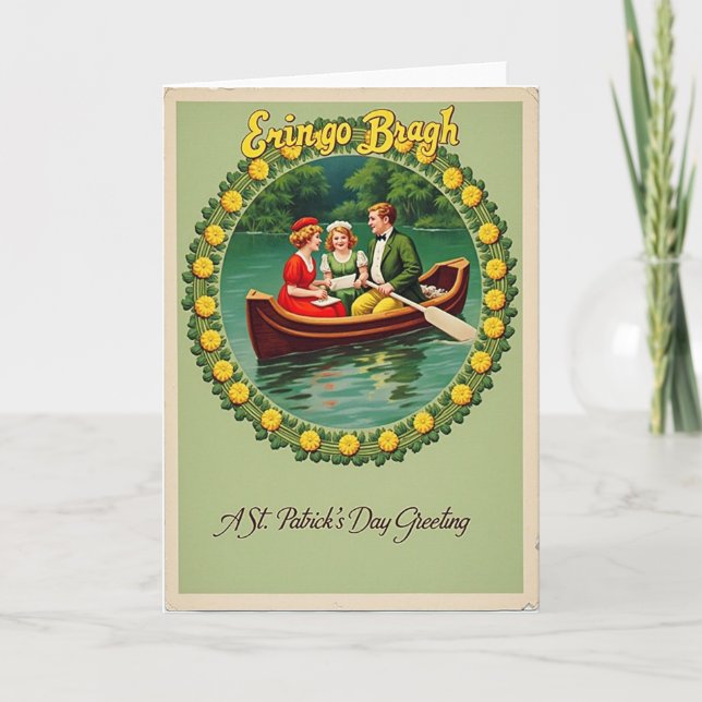 Eringo Bragh St Patricks Day Card Karte (Vorderseite)