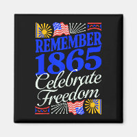 Erinnere dich an 1865 und feiere Juneteenth patrio