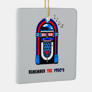Erinnere dich an die 1950er, Musikbox, Keramikornament