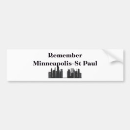Erinnere dich an Minneapolis & St. Paul Autoaufkleber