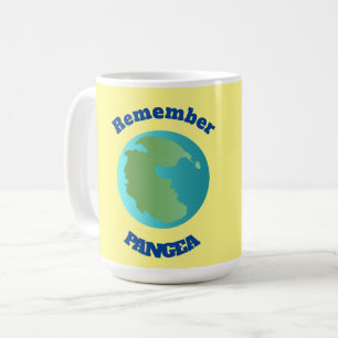 erinnere dich an Pangea Kaffeetasse