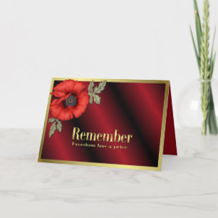 Erinnere dich an Poppy Karte