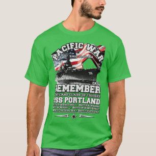 ERINNERE DICH AN USS Portland US Kreuzer T-Shirt