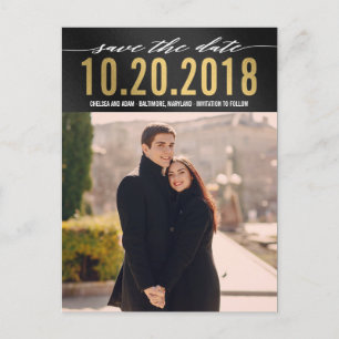 Erinnere dich modern Save The Date Postkarte