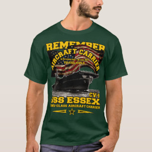ERINNERE DICH USS EsCV9 Flugzeugträger T-Shirt