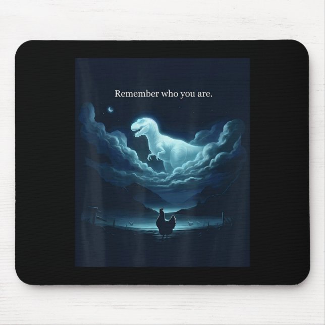 Erinnere dich, wer inspirierende Dinosaurier-Wolke Mousepad (Vorne)