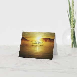 Erinnern an das Leben einer Liebe, die du verloren Karte