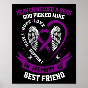 Erinnern an die besten Freunde des Bauchspeicheldr Poster