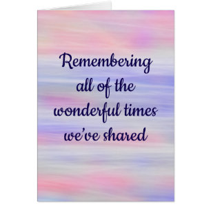 Erinnern an die wunderbaren Zeiten, die Sie denken