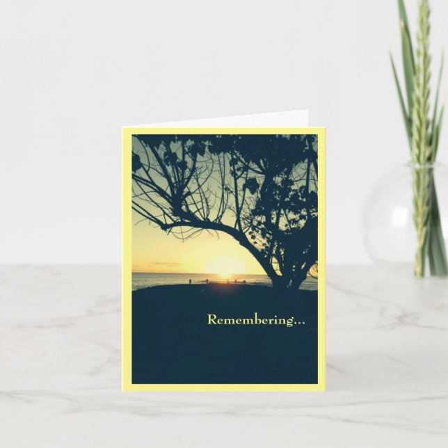 Erinnern an einen, der ein anderes Beileid gemacht Karte (Vorderseite)