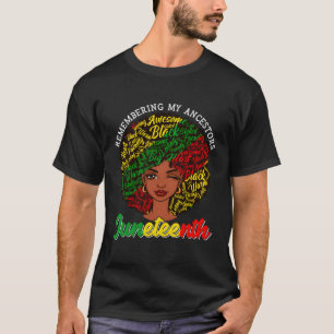 Erinnern an meine Vorfahren Junenth Black African T-Shirt