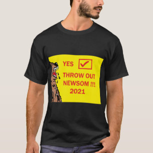 ERINNERN GAVIN NEWSOM 2021 MÄNNER T - SHIRT