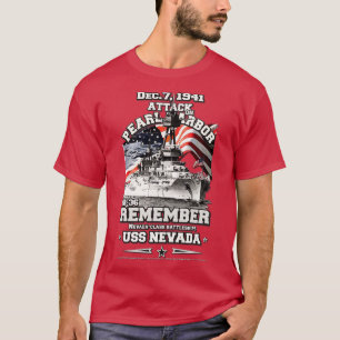 ERINNERN Pearl Harbor USS Nevada BB36 T-Shirt