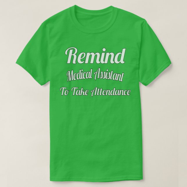 Erinnern Sie mich an die Teilnahme 1 T-Shirt (Design vorne)
