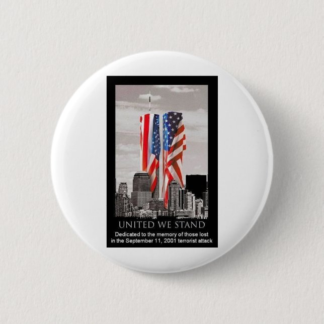 Erinnern Sie sich an 9/11 Button (Vorderseite)