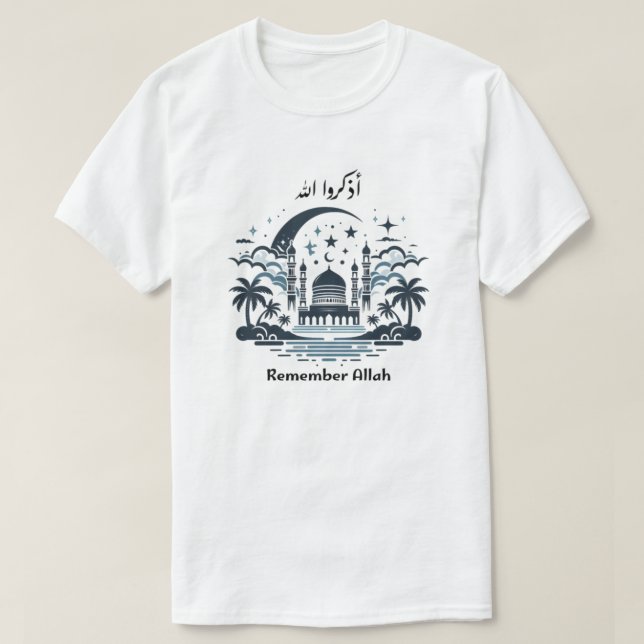 Erinnern Sie sich an Allah T-Shirt (Design vorne)