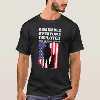Erinnern Sie sich an alle, die zwei oder vier Legi T-Shirt