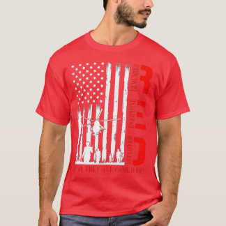 Erinnern Sie sich an alle Veteran Deployed RED Fre T-Shirt