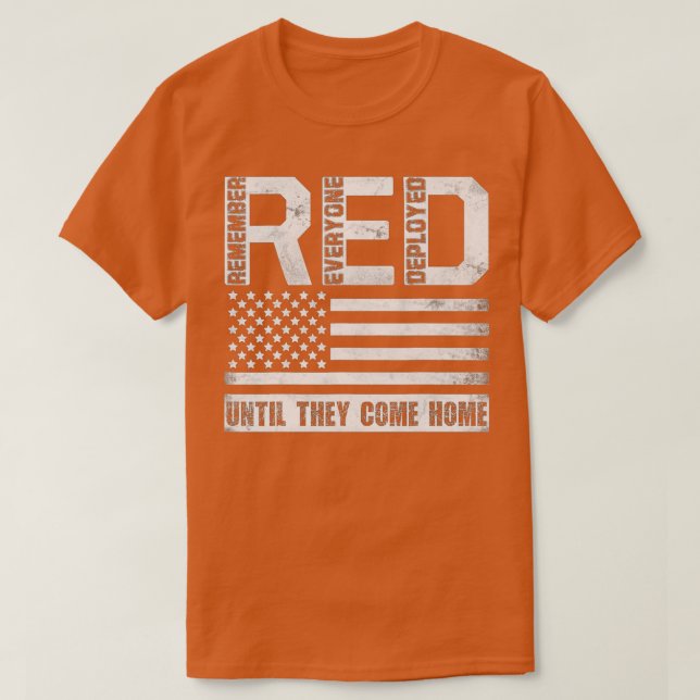 Erinnern Sie sich an alle Veteran eingesetzt RED F T-Shirt (Design vorne)