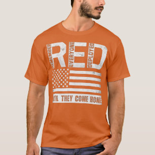 Erinnern Sie sich an alle Veteran eingesetzt RED F T-Shirt