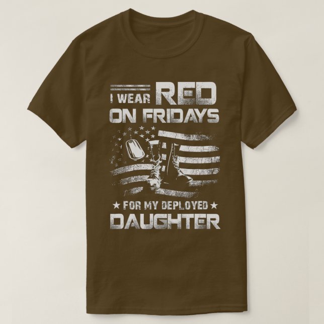 Erinnern Sie sich an alle Veteranen eingesetzt RED T-Shirt (Design vorne)
