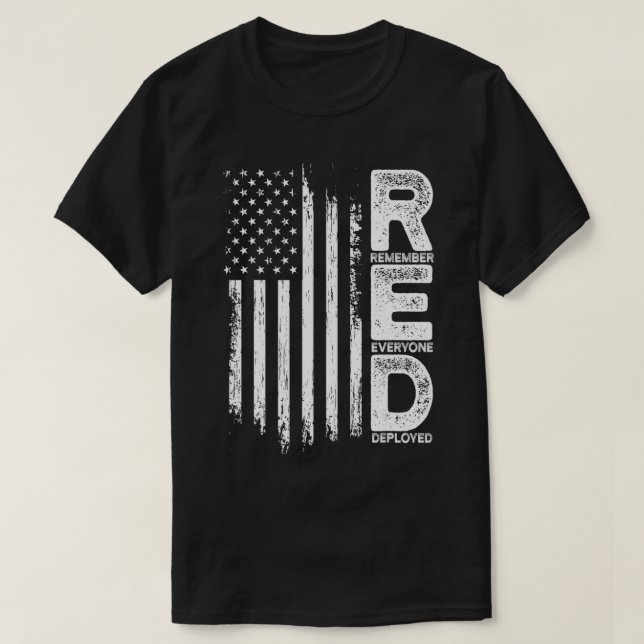 Erinnern Sie sich an alle Veteranen verwendet RED  T-Shirt (Design vorne)