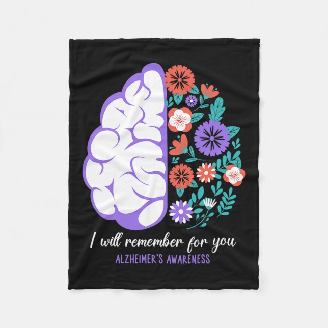 Erinnern Sie sich an Alzheimerheimer Fleecedecke (Vorderseite)