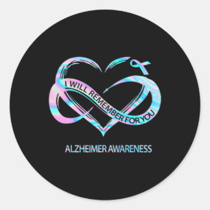 Erinnern Sie sich an Alzheimerheimer Runder Aufkleber
